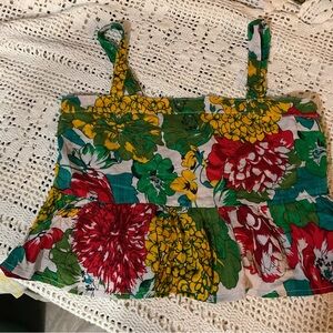 NWT Natural Life Patti ruffled tank top XS